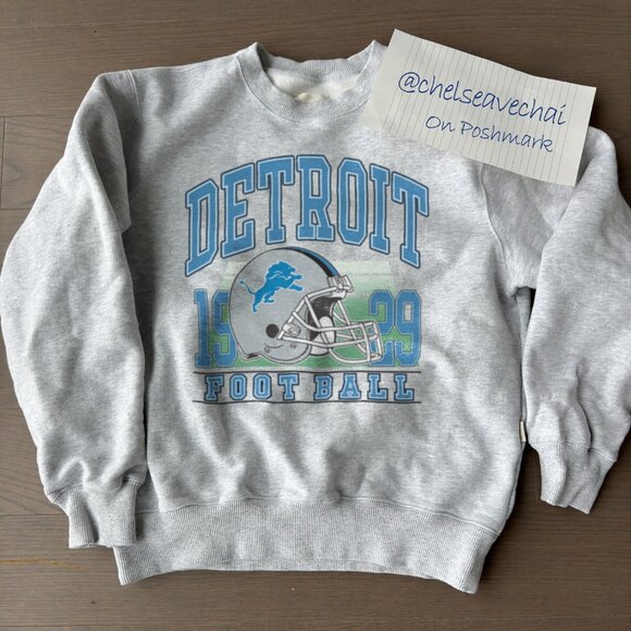 Vintage Detroit Lions Football Sweatshirt Retro NFL Detroit Lions Shirt tee 222 - Picture 1 of 2